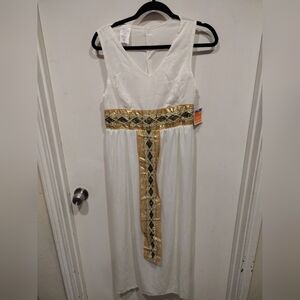 Target Women's Egyptian Cleopatra Costume Dress  L- Halloween Cosplay Dress Up